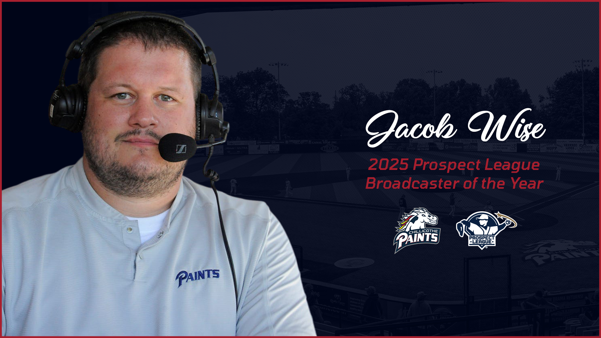 Jacob Wise Named Prospect League Broadcaster of the Year for Third Consecutive Year